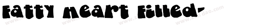 Fatty Heart Filled字体转换